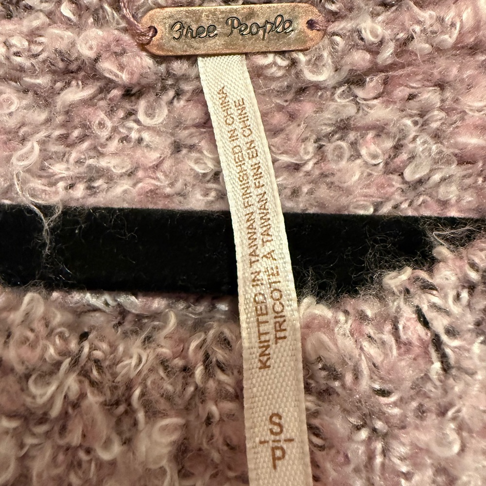Free People BFF Cocoon Dip Dye Sweater Pink Size SP - Picture 8 of 9